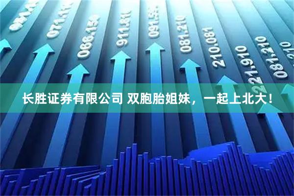 长胜证券有限公司 双胞胎姐妹，一起上北大！